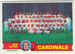 1979 Topps Baseball Cards      192     St. Louis Cardinals CL/Ken Boyer